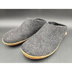 Glerups Shoes Mens 8 US Slipper Slip On Wool Natural Rubber Sole Size 41